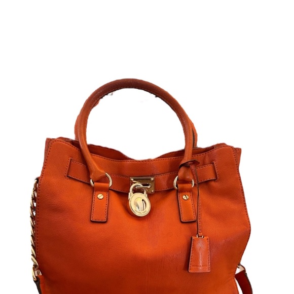 Michael Kors Hamilton Bag Orange - Picture 1 of 6